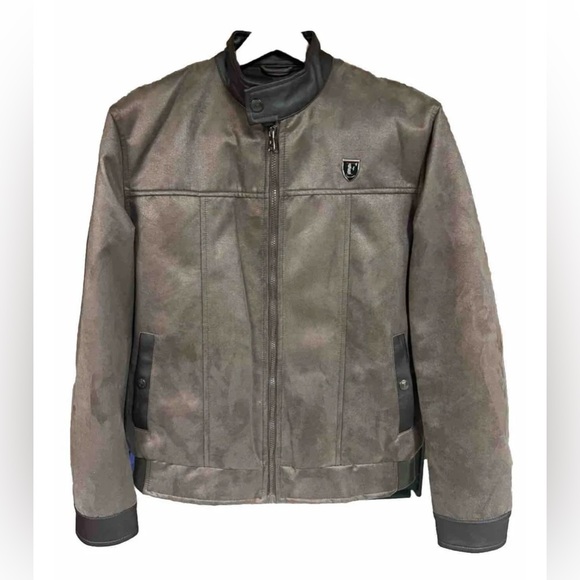 F-Collection Other - F Collection Sz. L Men's Italian Faux Suede & Leather Jacket  (never worn).
